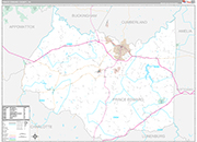 Prince Edward Wall Map Premium Style